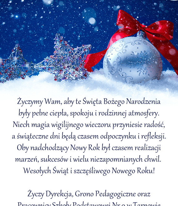 Życzenia świąteczne