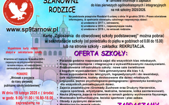 Rekrutacja na rok szkolny 2025/2026