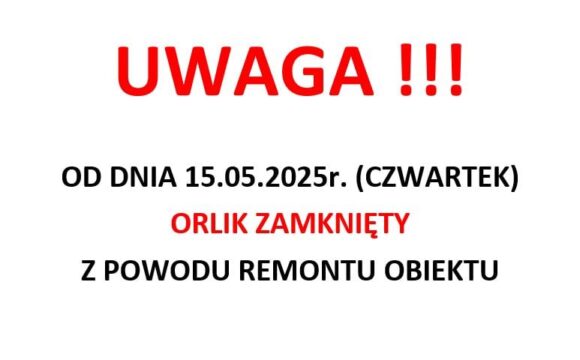 Remont orlika na Osiedlu Zielonym